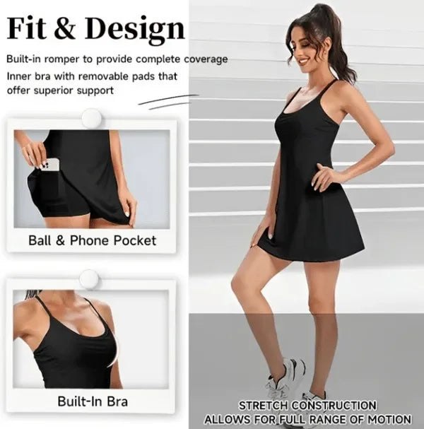 Women Sleeveless Sports Dress