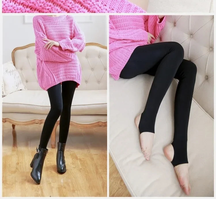 Women Thermal Fleece Velvet Tights