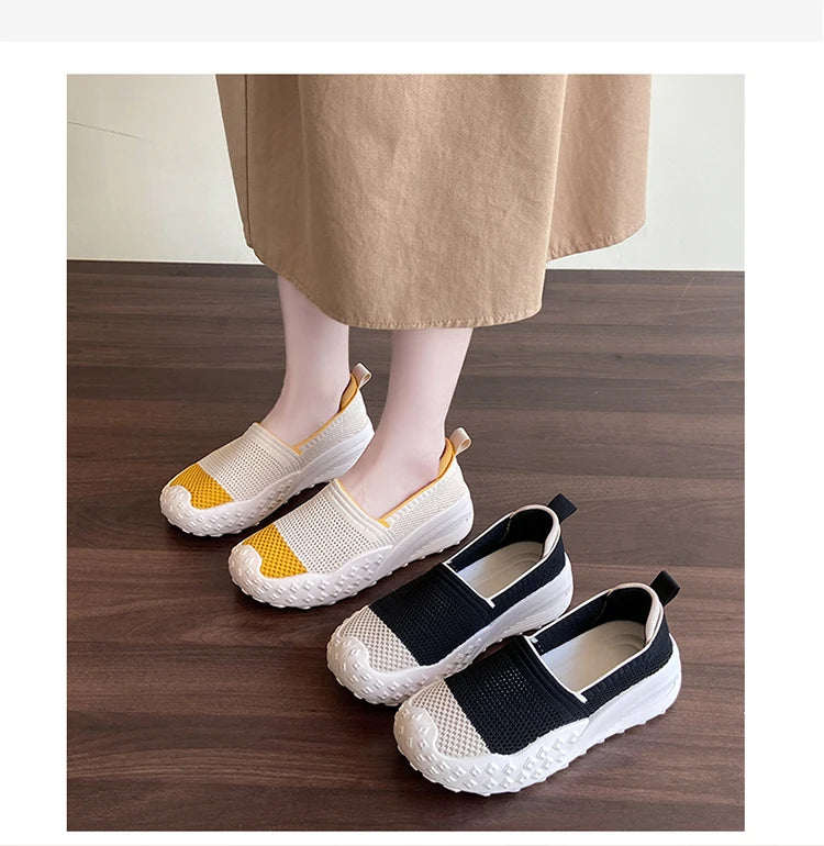 Mesh Knit Slip-On Loafers – Lightweight & Breathable 2025