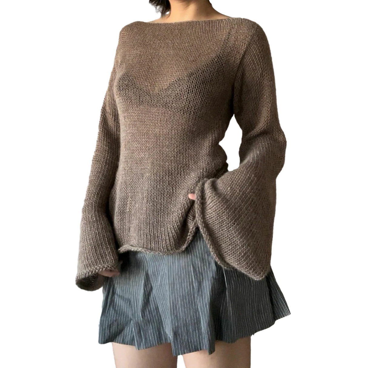 Women's Tie Back Knit Pullover
