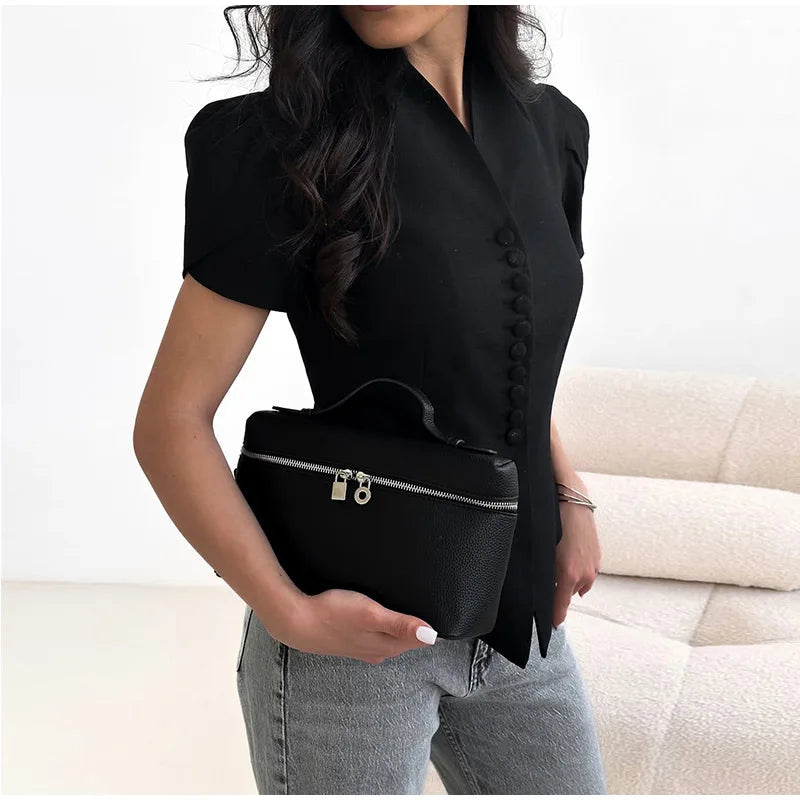 Elegant Women's Slim Waist Blazer Coat