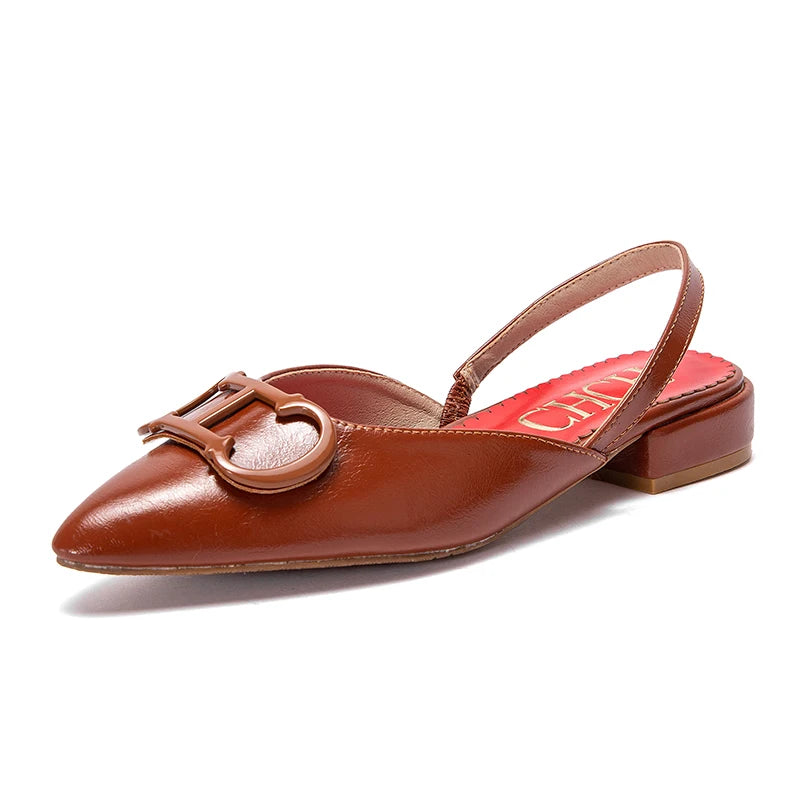 Women Ballet Flats Leather Bowknot Slip-On Shoes