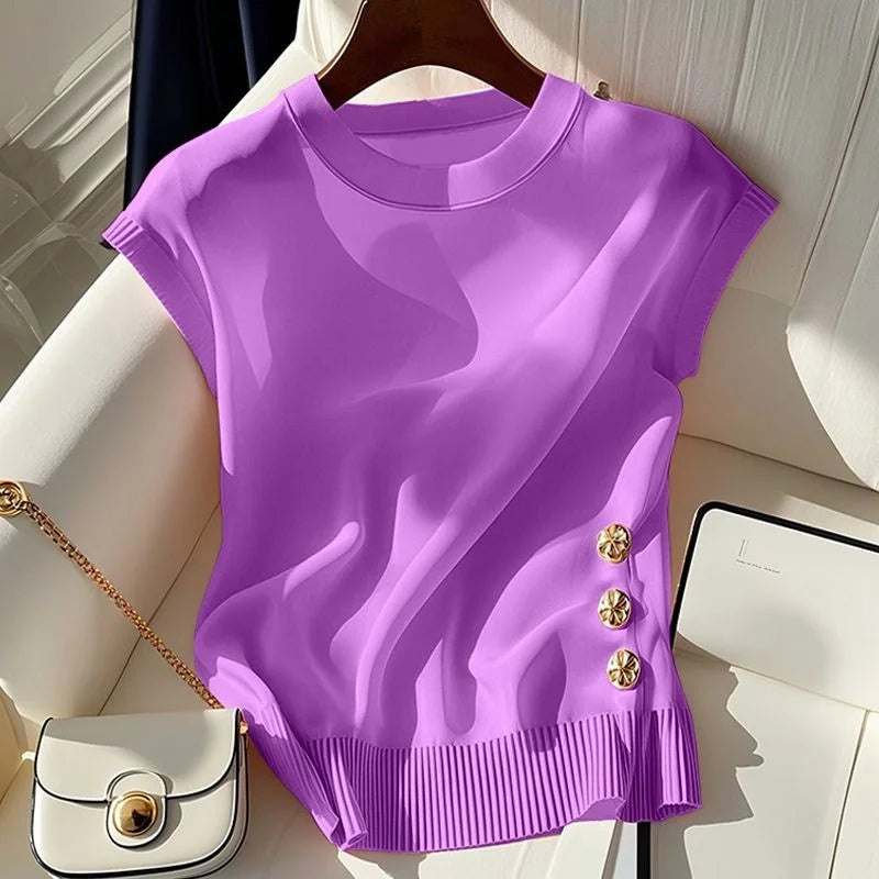 Women's Sleeveless Summer Knit Pullover