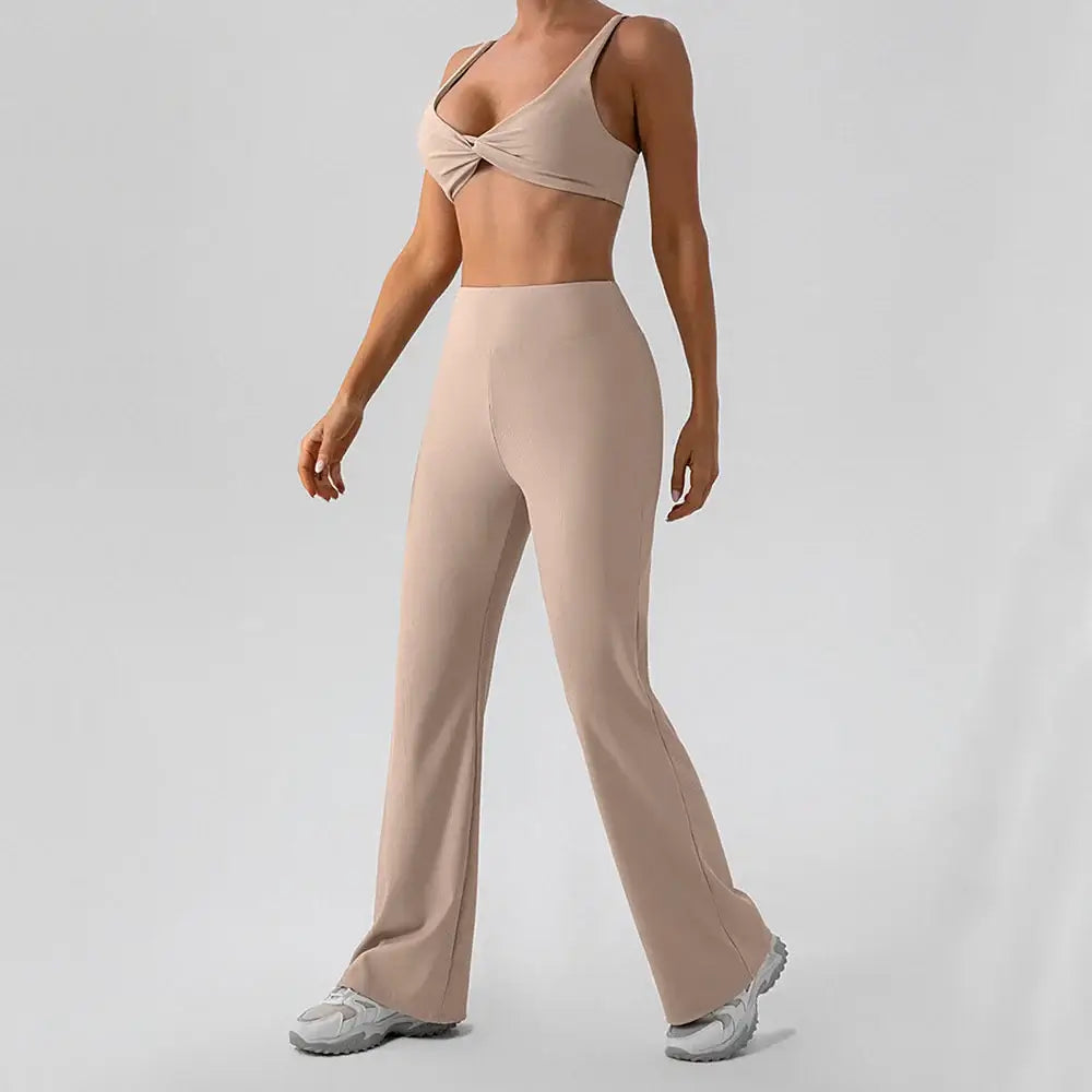 Women Ribbed Breathable Sports Bra