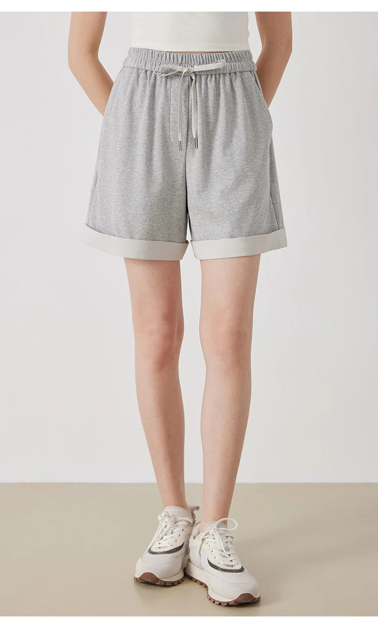 Women's Drawstring Cotton Casual Shorts