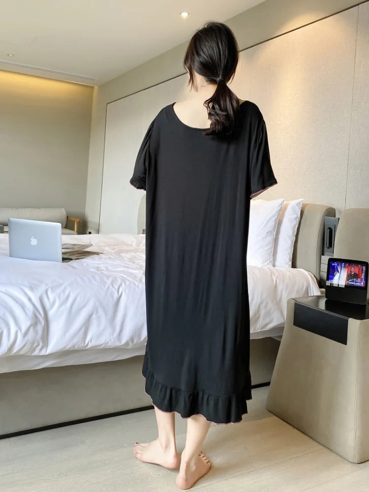 Women Extra Large Loose Sleep Dress