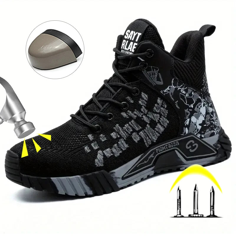 Men High Top Work Safety Boots