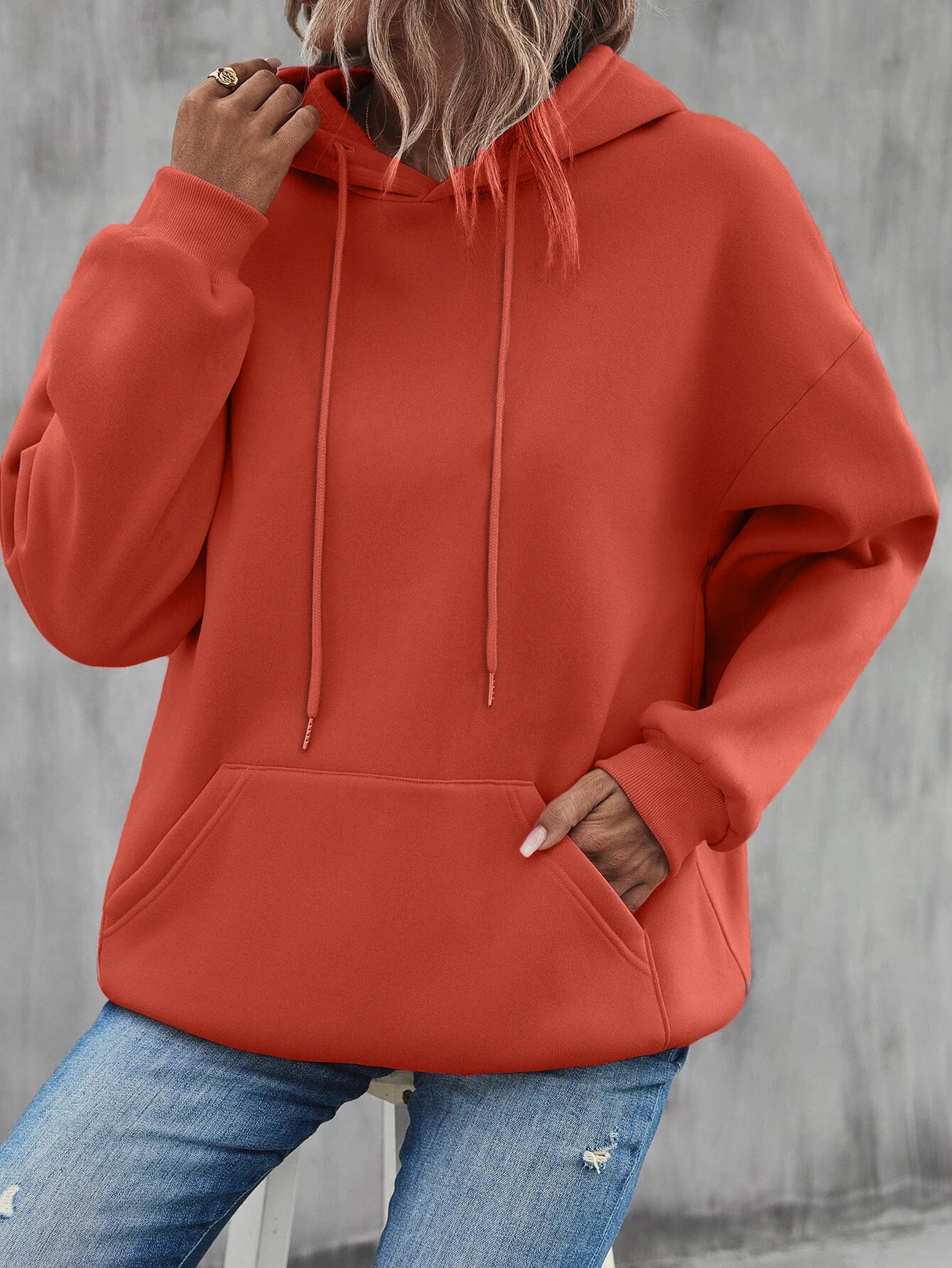 Solid Pocket Hoodie