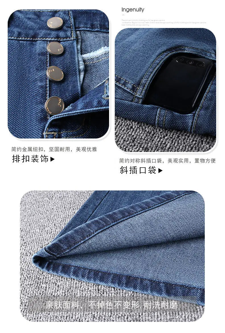 WrapFit™ – Slim A-Line Wrap Skirt (High Waist, Spring/Summer Casual)