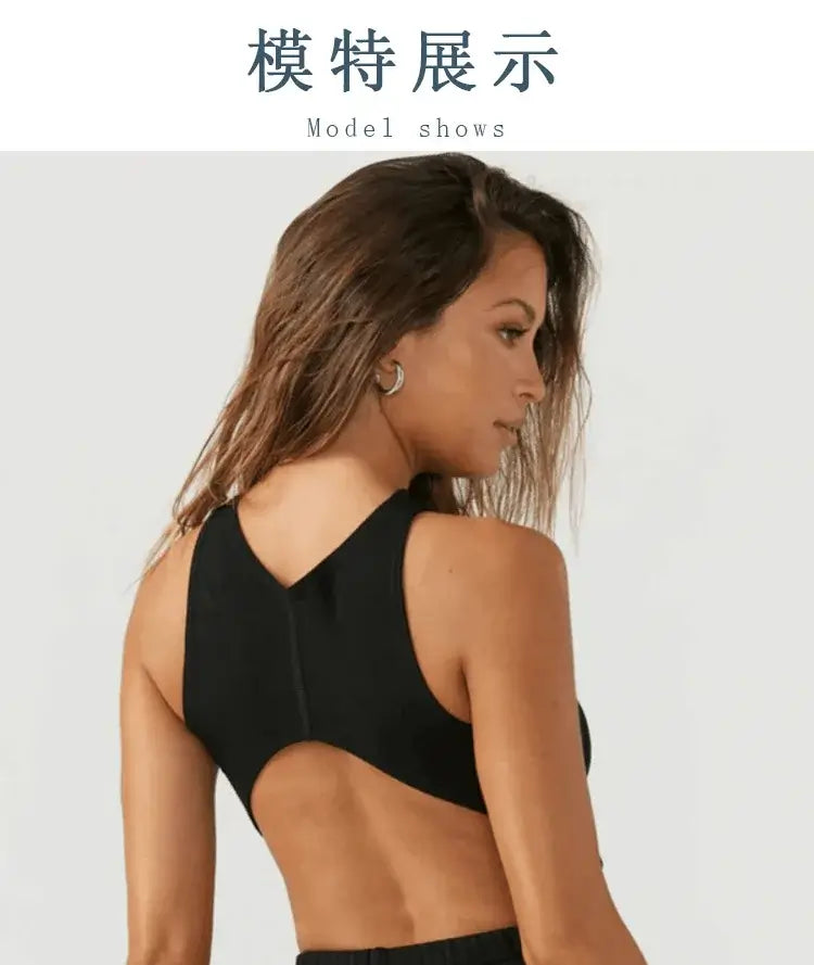 Women Shockproof Sports Bra Crop Tank
