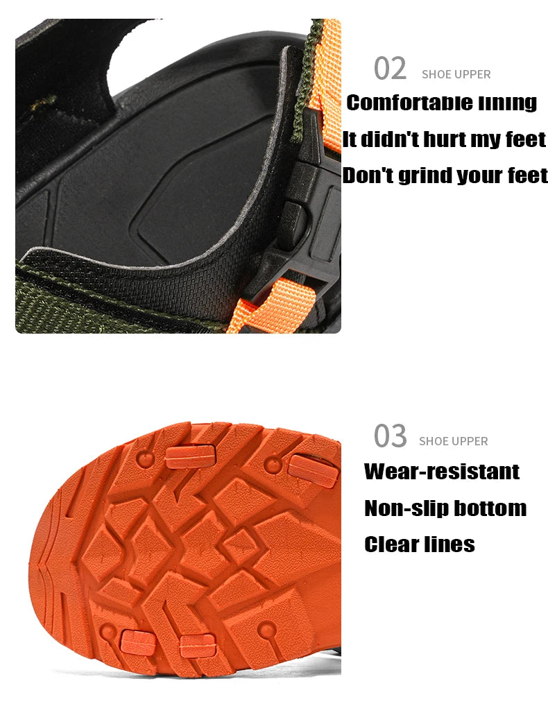 Men Breathable Flat Beach Sandals