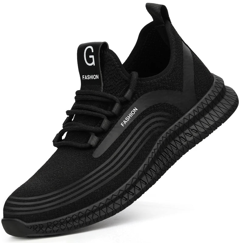 Manlegu Air Mesh Lightweight Safety Sneakers
