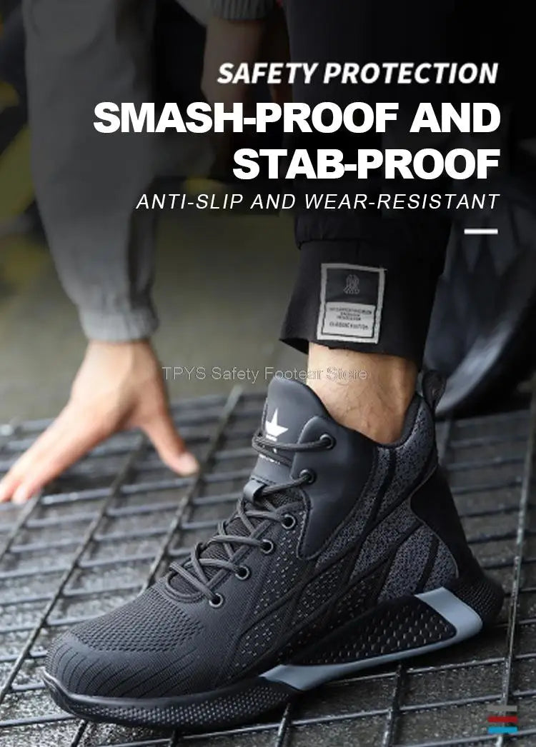 Men High Top Indestructible Safety Boots