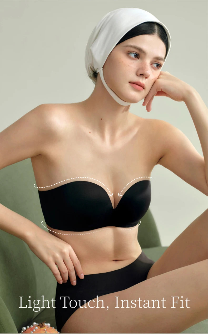 Women Invisible Strapless Bra