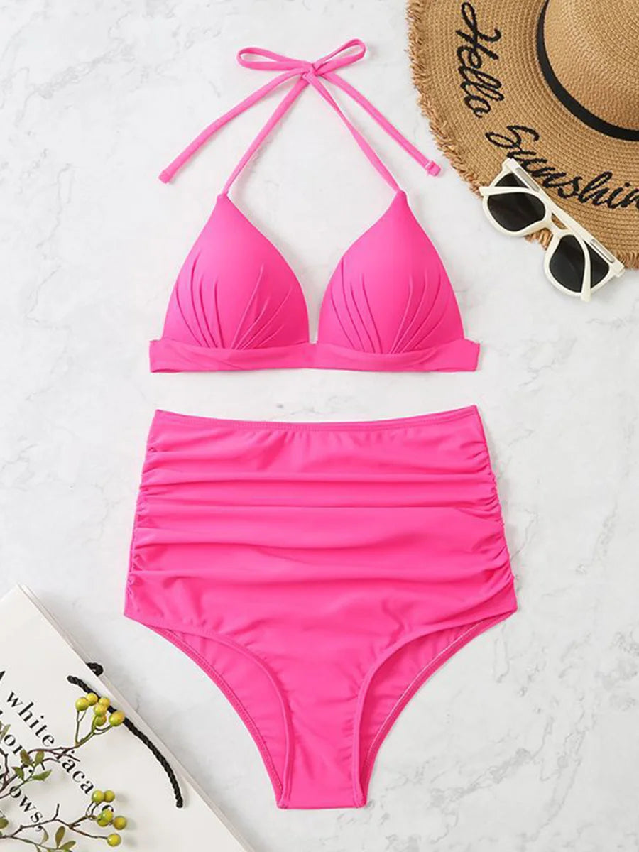 Solid Triangle Bikini