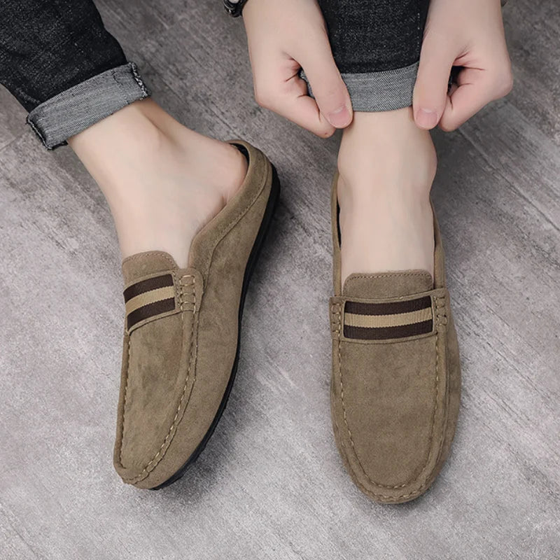 Men Suede Slip Ons