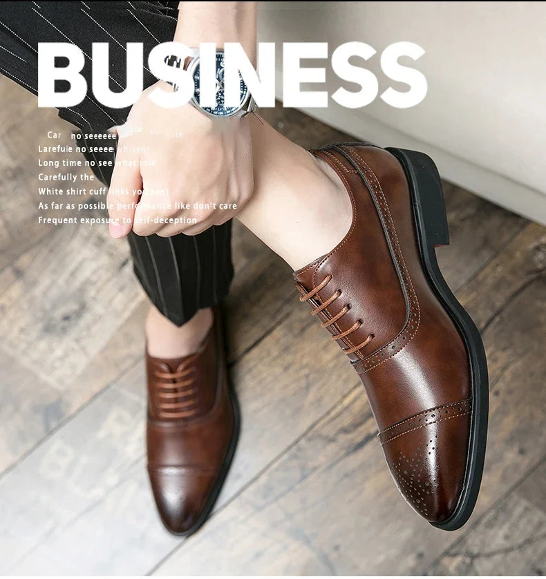 Men’s Red Sole Brogue Dress Shoes