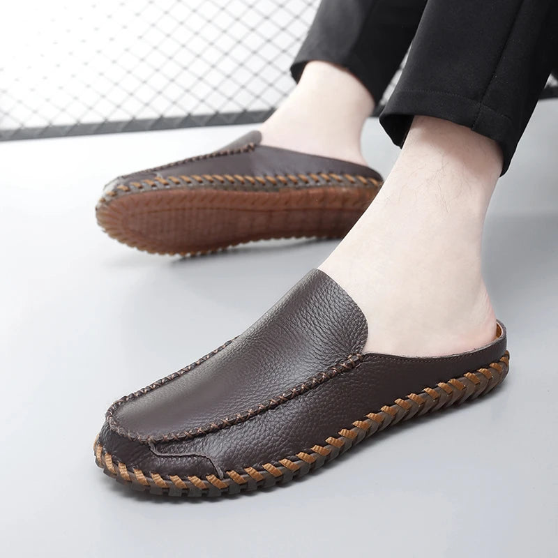 Men Backless Loafers