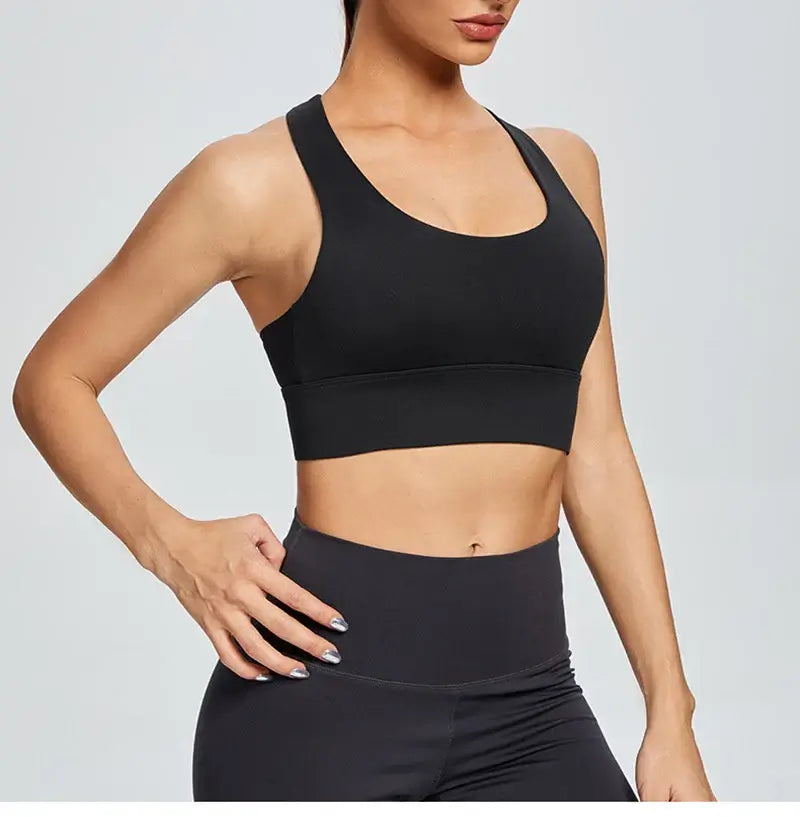 Women Cross Back Sports Bra Plus Size