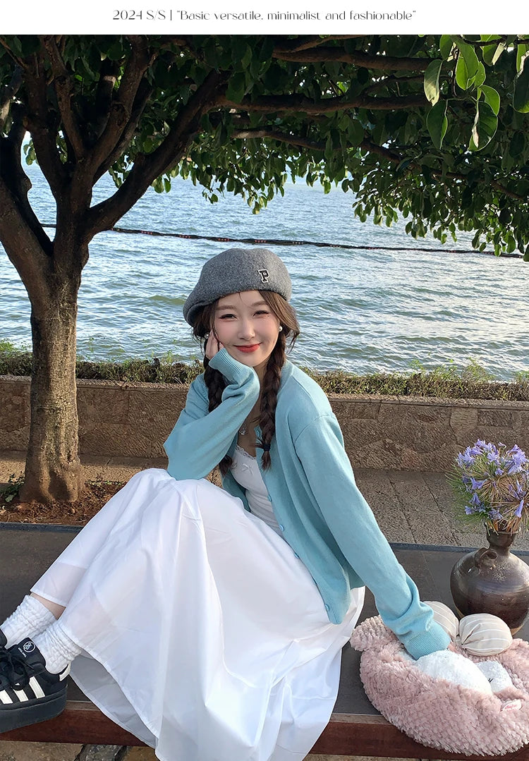 Women's Long Sleeve Knit Cardigan