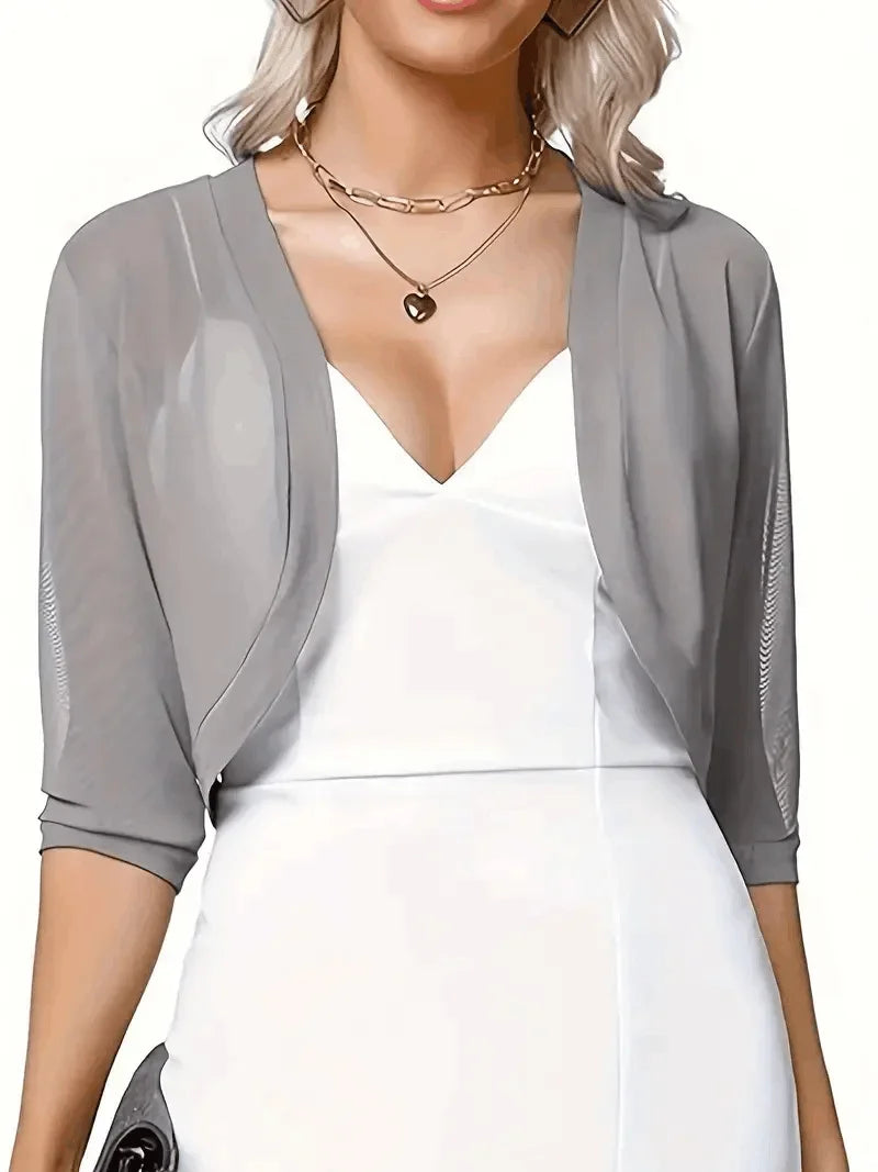 Vintage Mesh Bolero Shrug Cropped Jacket