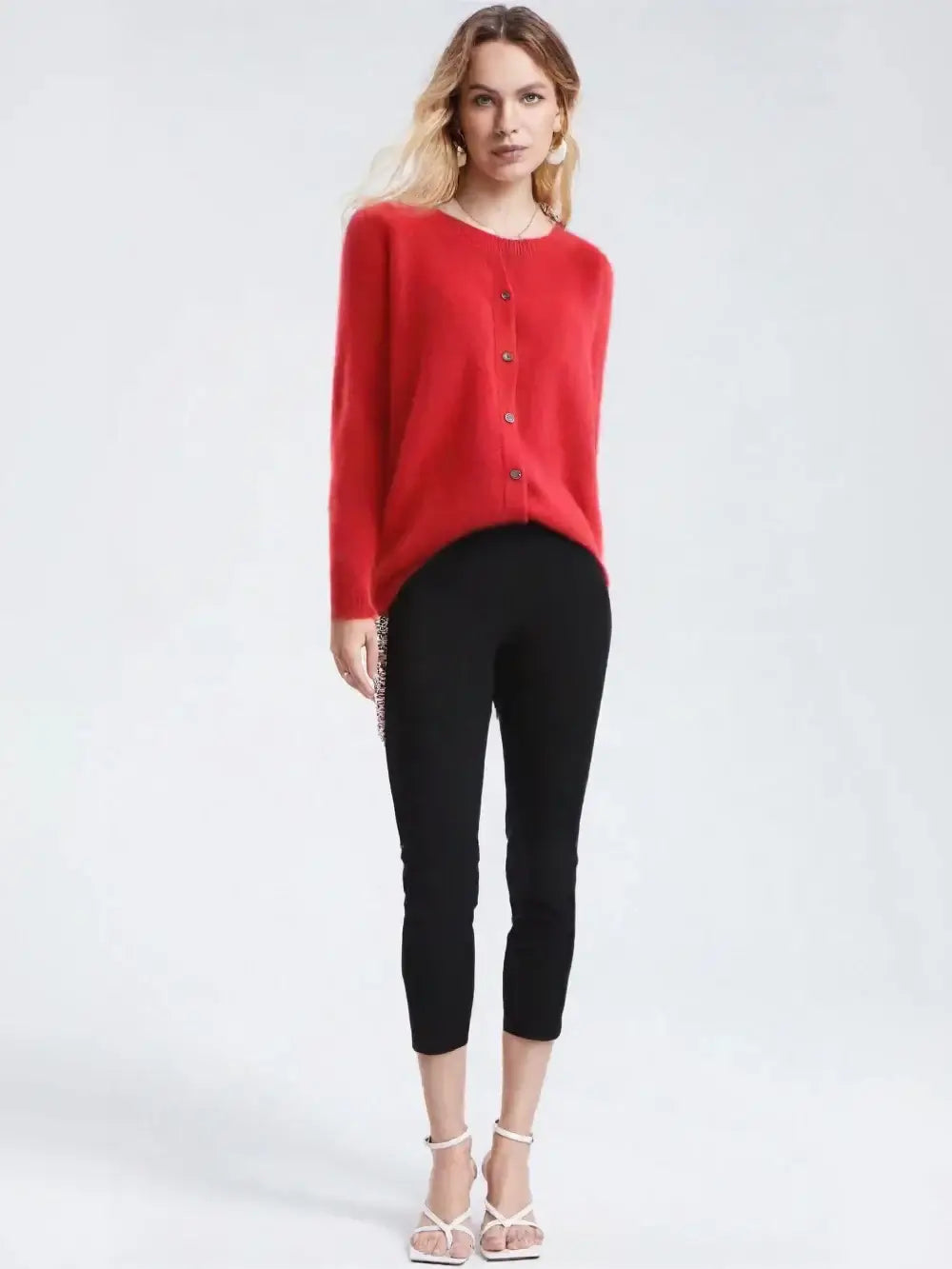 Women Merino Wool Cashmere Cardigan