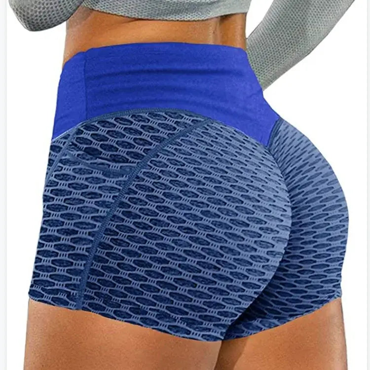 Women Honeycomb Yoga Shorts