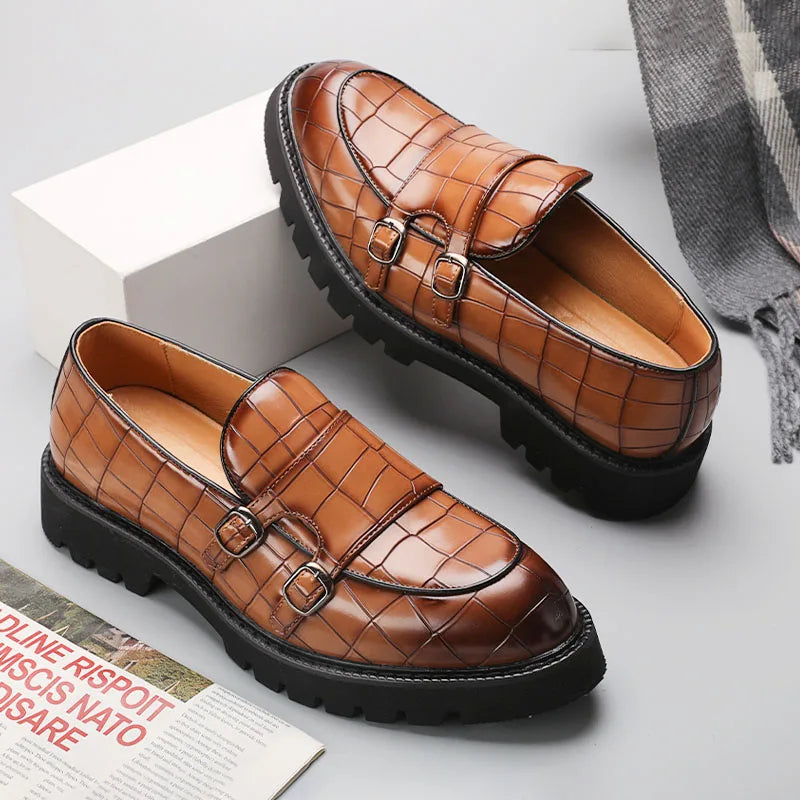 Men Platform Formal Leather Shoes