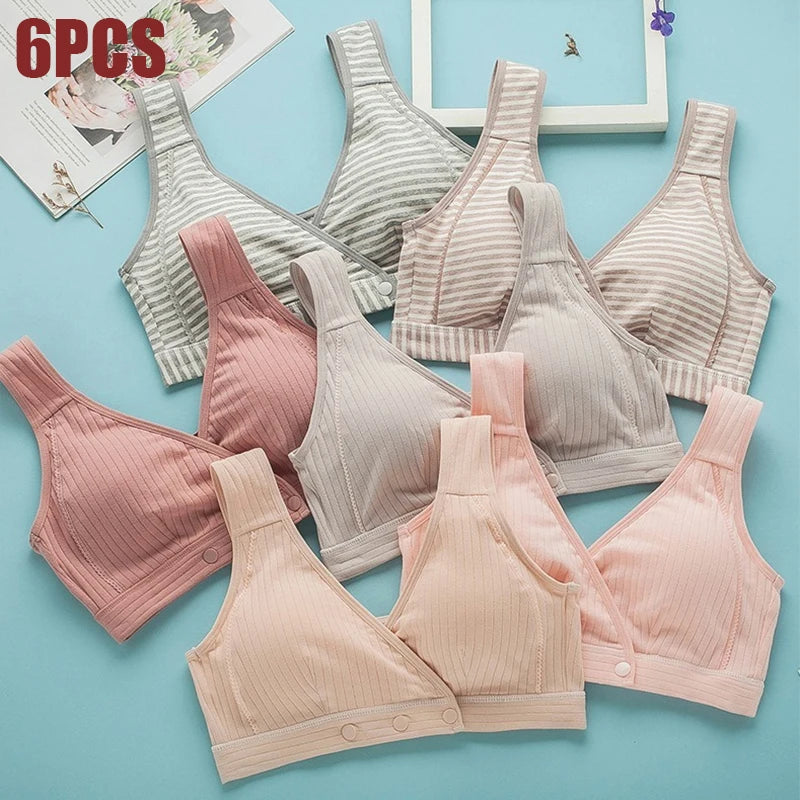 Women Front Buckle Cotton Bra