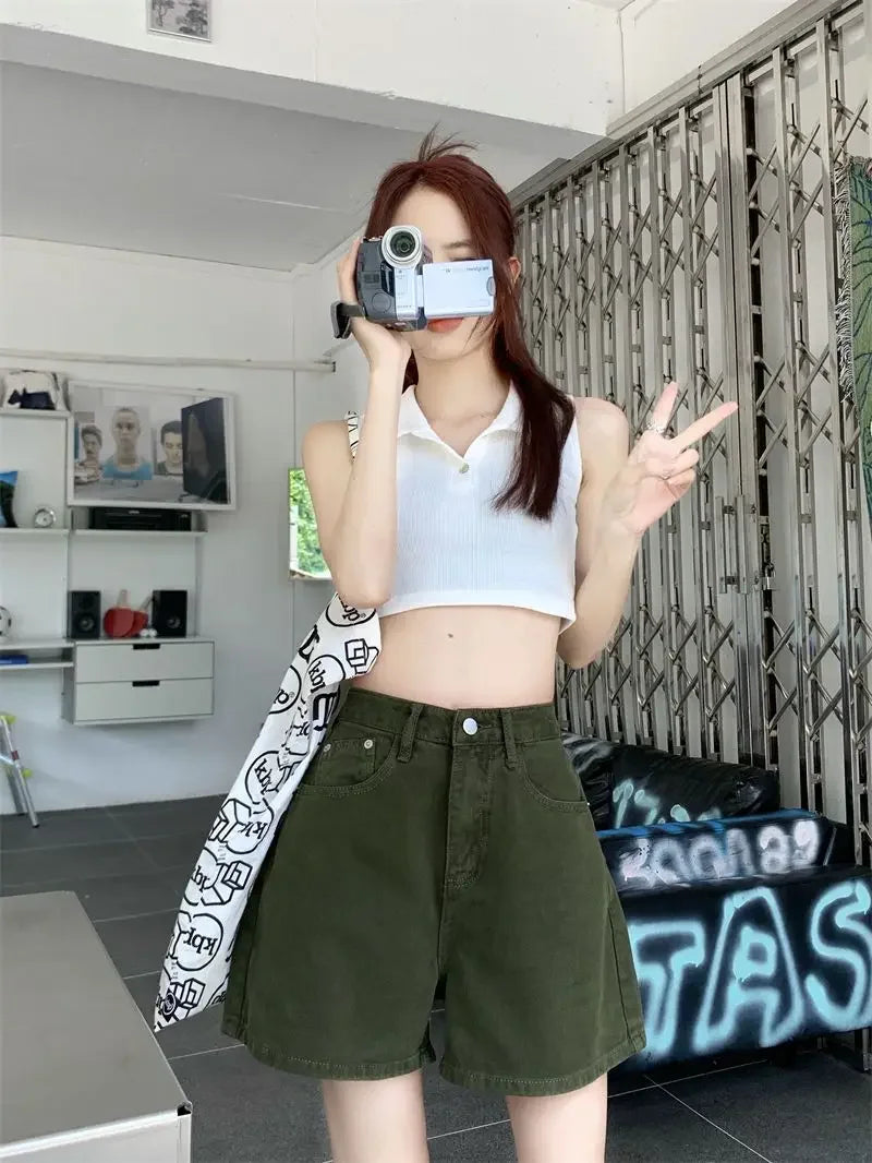 Women's Baggy Denim Short Jeans