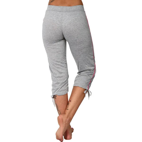Women Pocket Mid-Rise Cropped Leggings