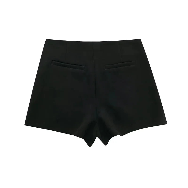 Women Asymmetrical Skort Shorts