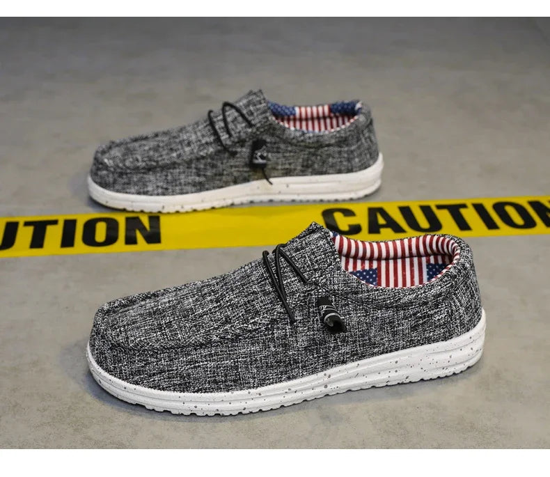 Men Casual Canvas Slip On Loafers