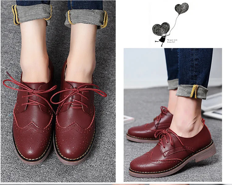 Women Brogue Flats – 2025