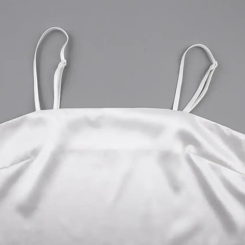 Women Satin Pajama Set with Feather Trim Pants