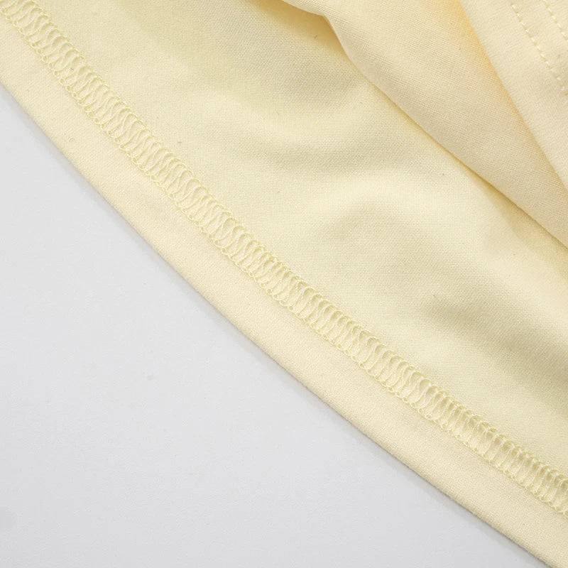 Strapless Pleated Hanging Neck Tank Top