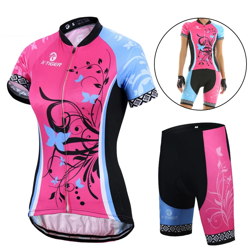 Women Summer Cycling Jersey Set