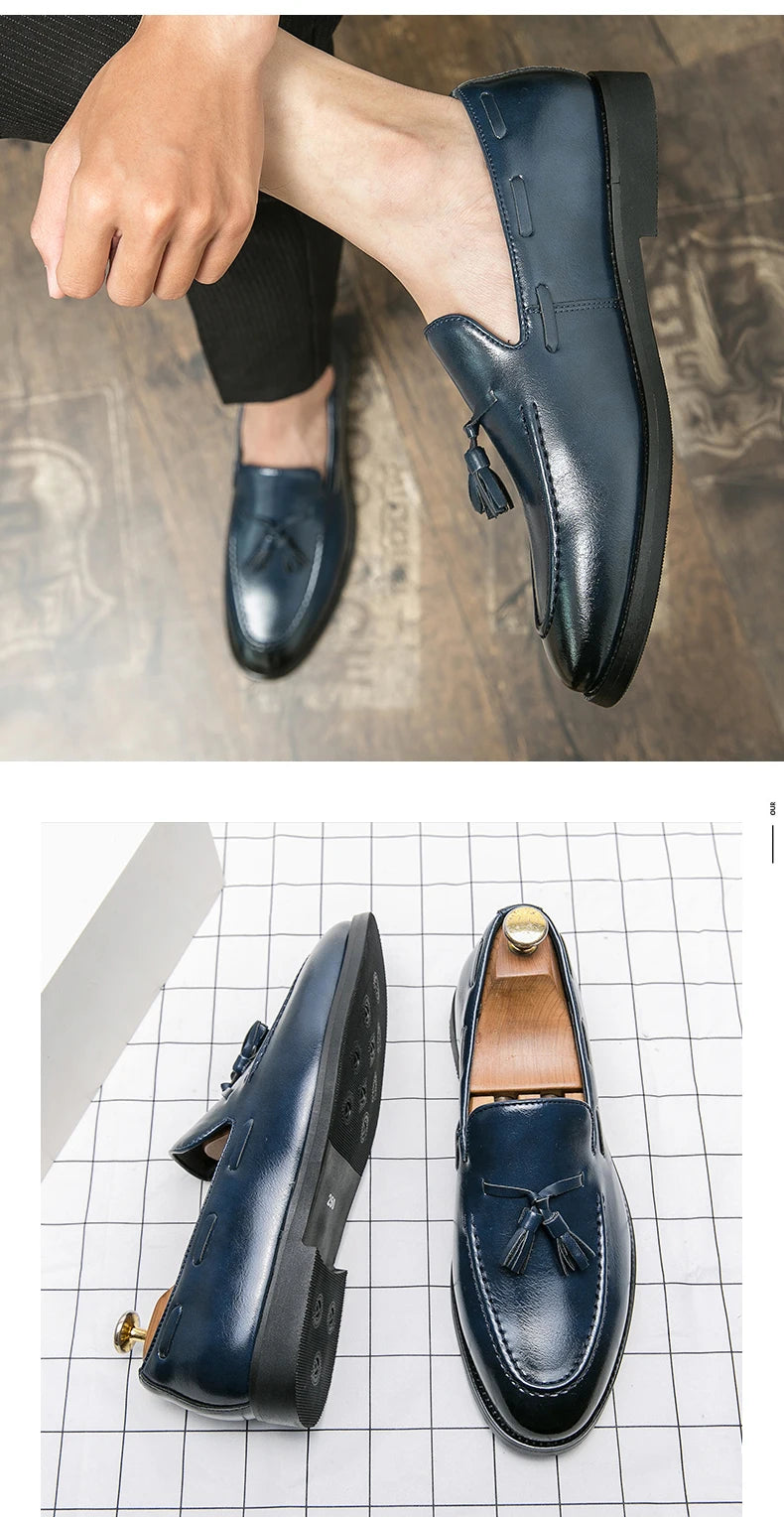 Men British Style Leather Brogues