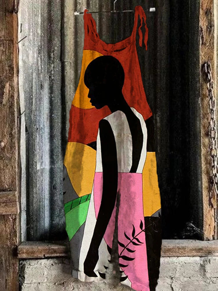 Women Abstract Print One-Piece Shorts