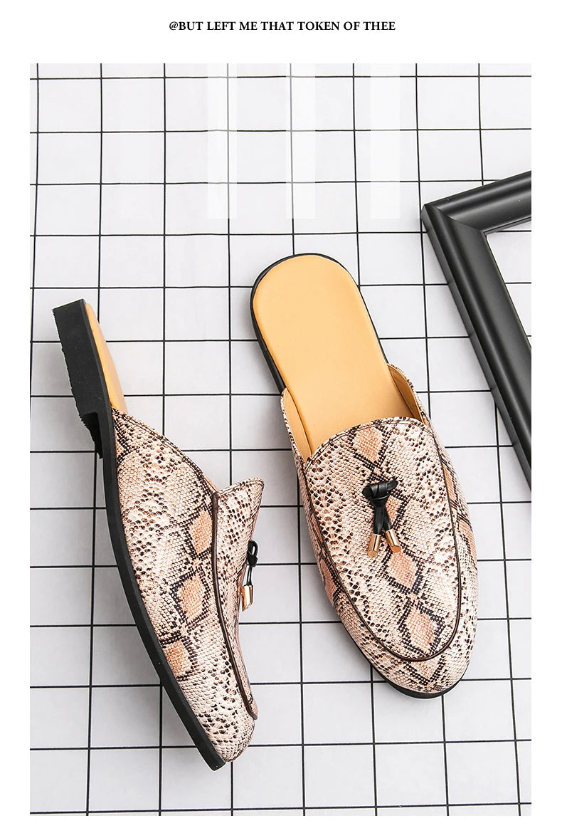 Men Leather Mules