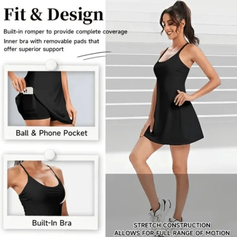 Women Sleeveless Sports Dress
