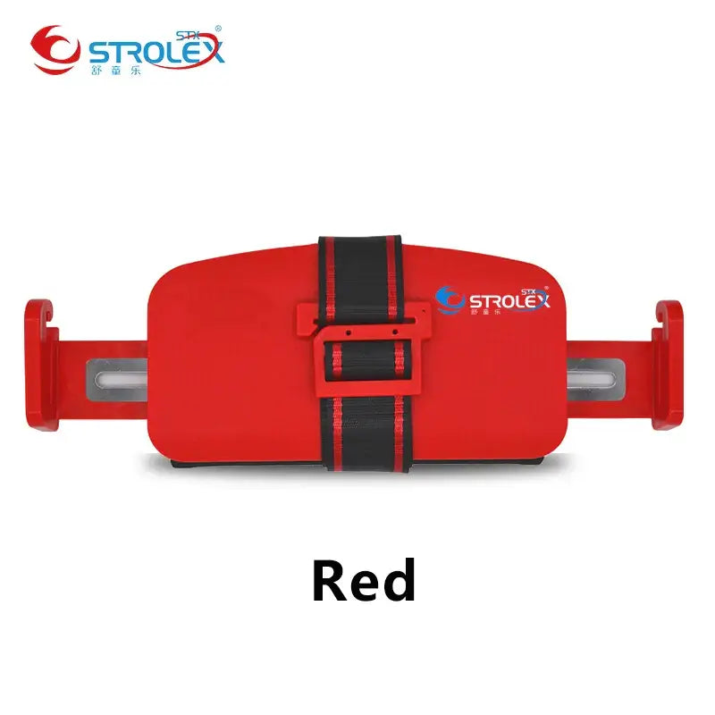 Minifold portable baby car seat safety in red, ideal for children aged 1-6 years, no harmful chemicals.