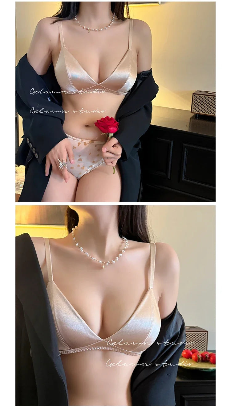 Women Comfort Summer Bra Set