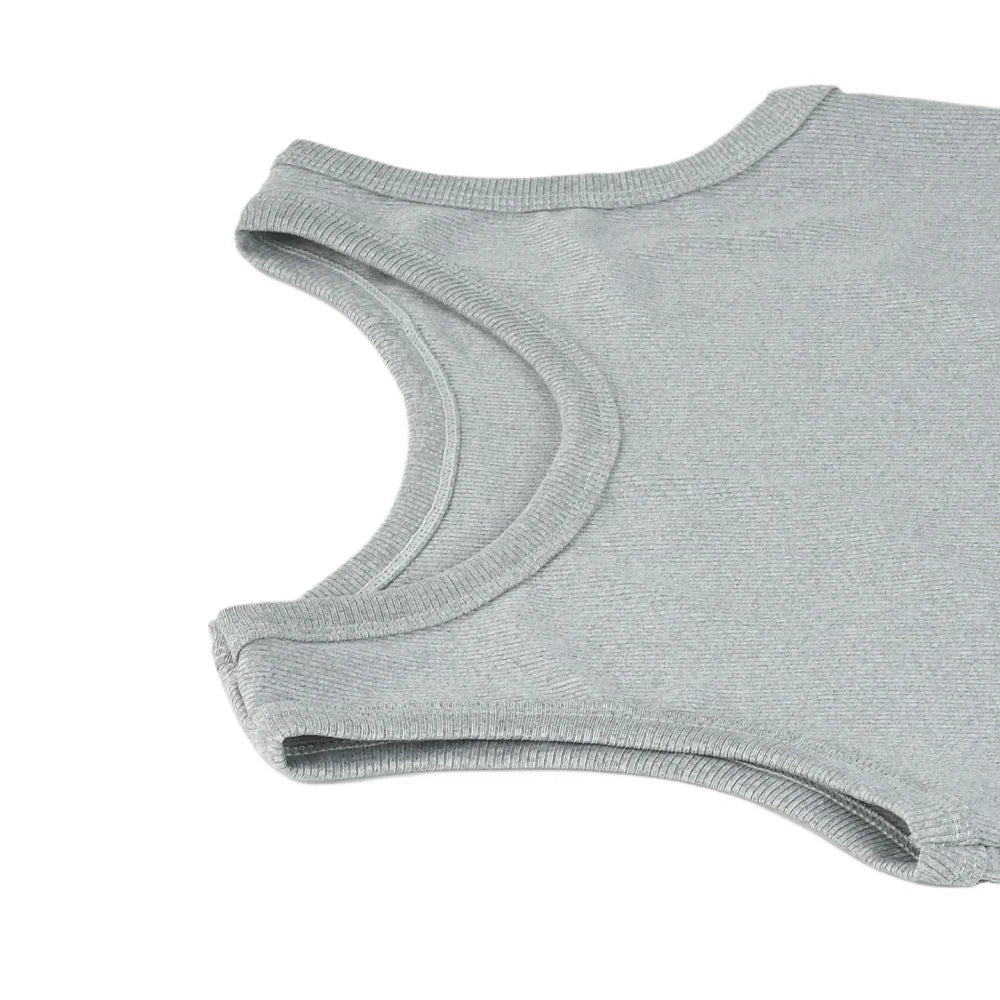 SlipFit™ anti-slip invisible cami in light gray, featuring a comfortable sleeveless design for summer wear.