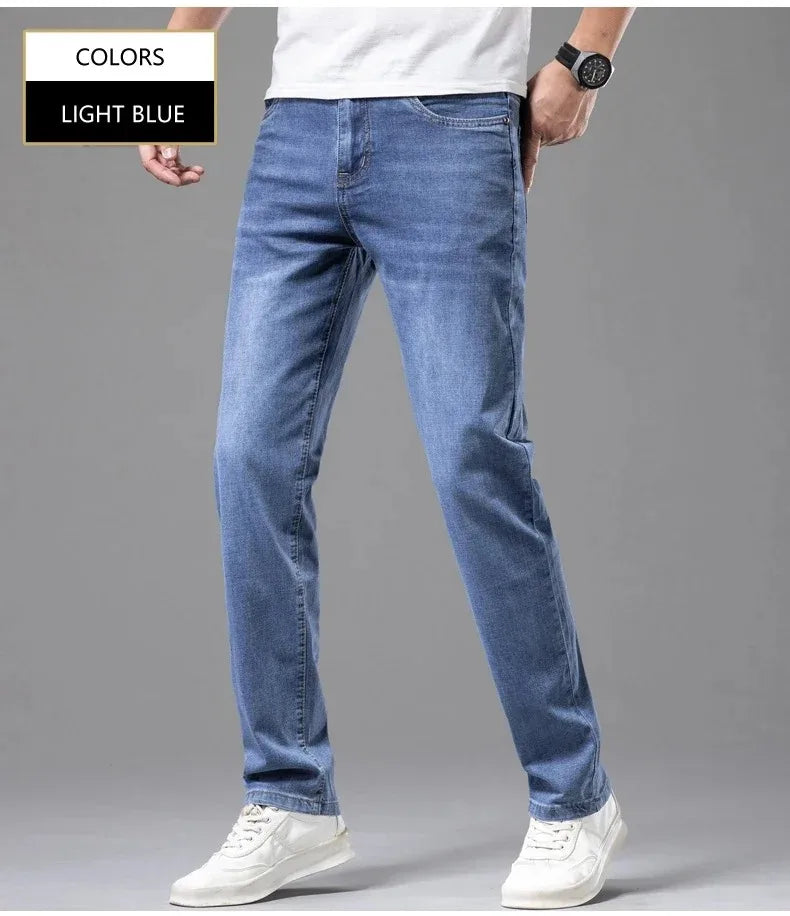 Men Grey Stretch Jeans