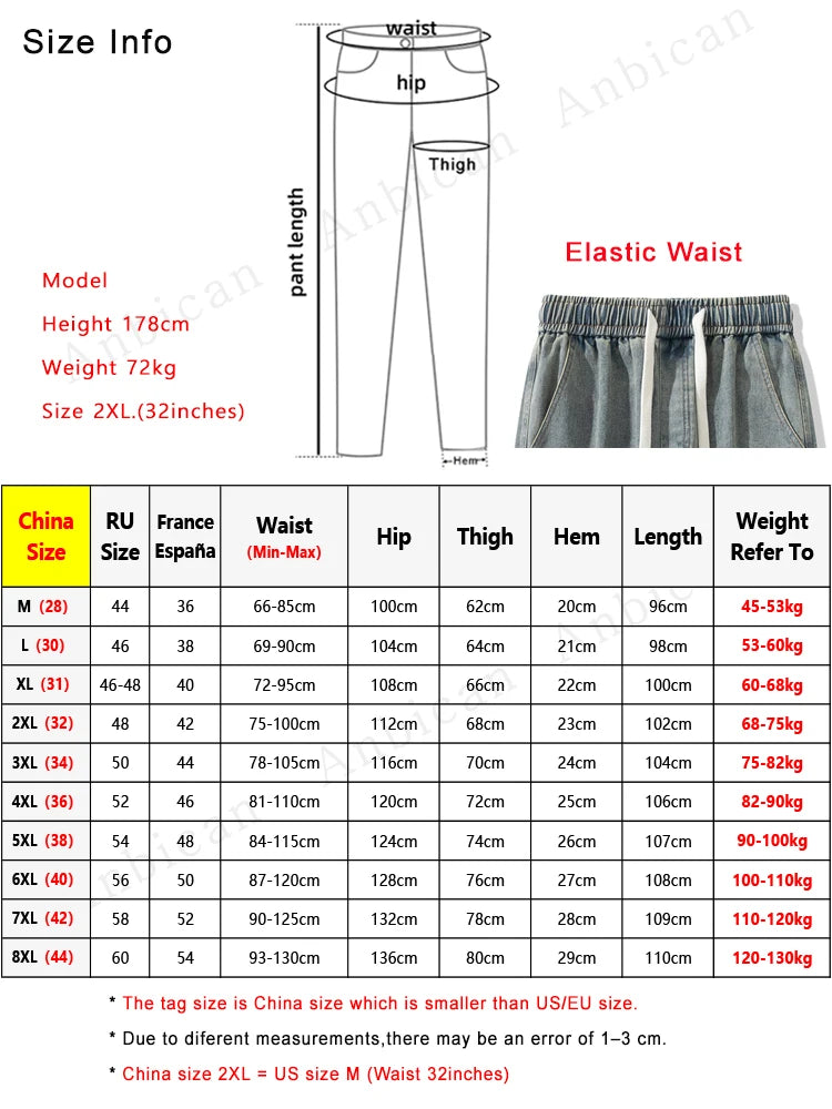 Men Retro Wide Leg Jeans