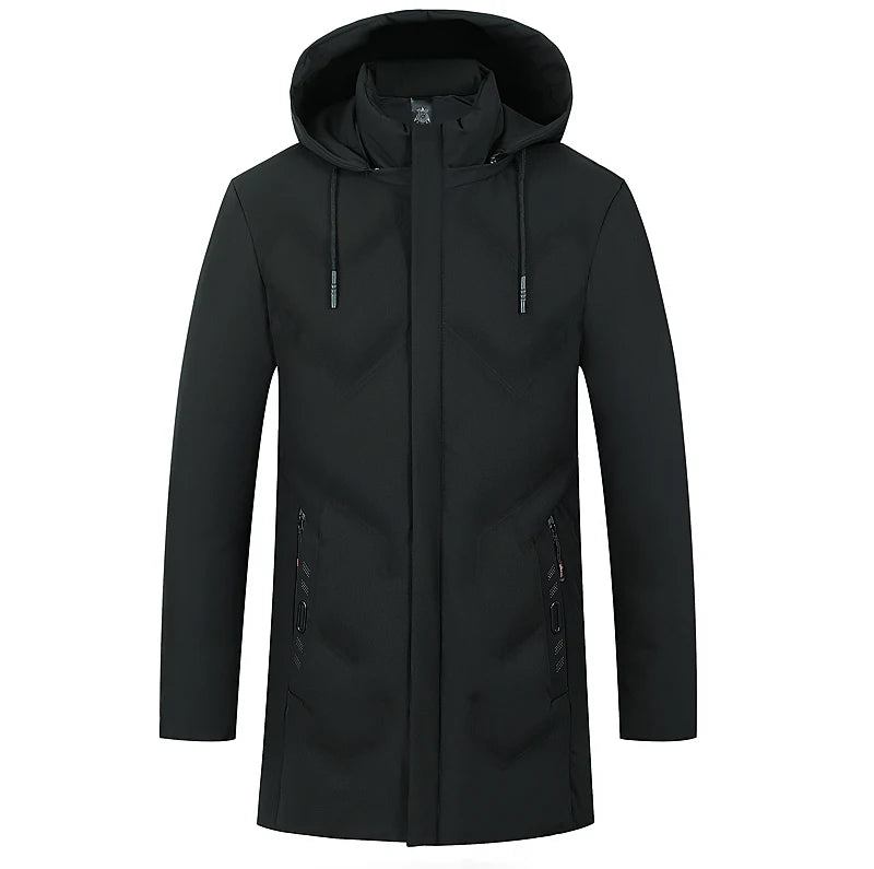 Men Thick Hooded Parka Jacket