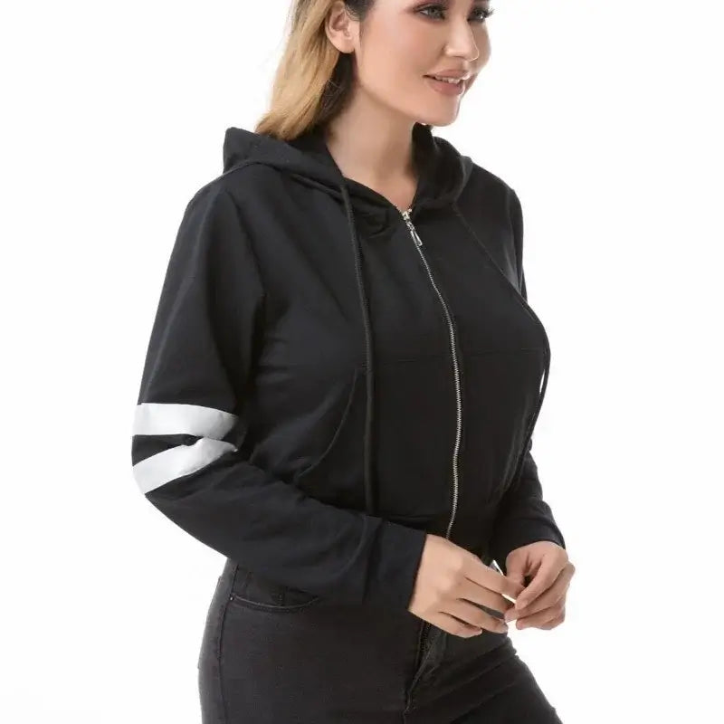 Women Quick Dry Zipper Fitness Jacket