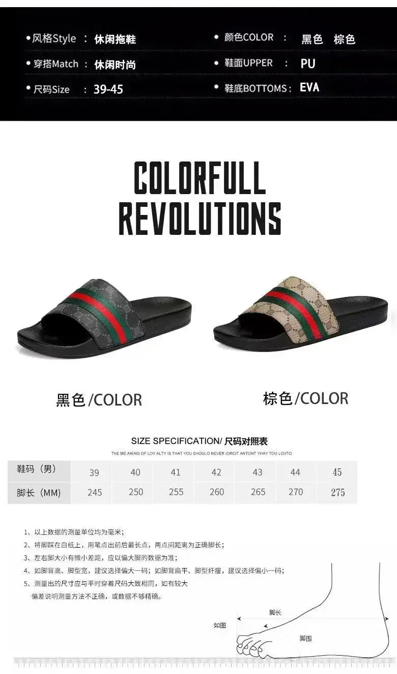 Men Designer Snake Print Slides