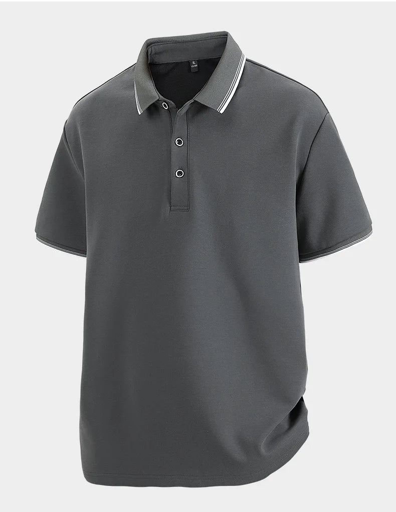 Men Oversize Cotton Golf Polo Shirt